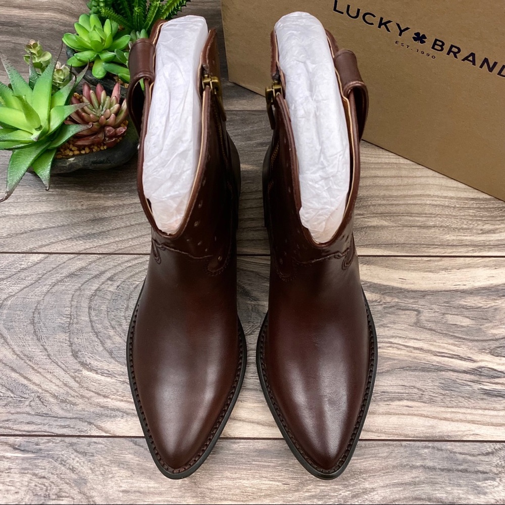 ⛔️ SOLD ⛔️ 
NIB Lucky Brand Chantelx Western Cowboy Boots 8.5M - Picture 2 of 12